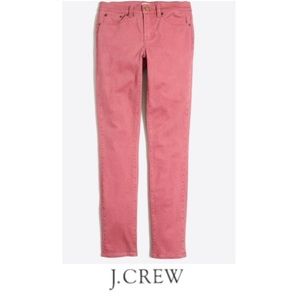 Jcrew skinny jeans in rose tile